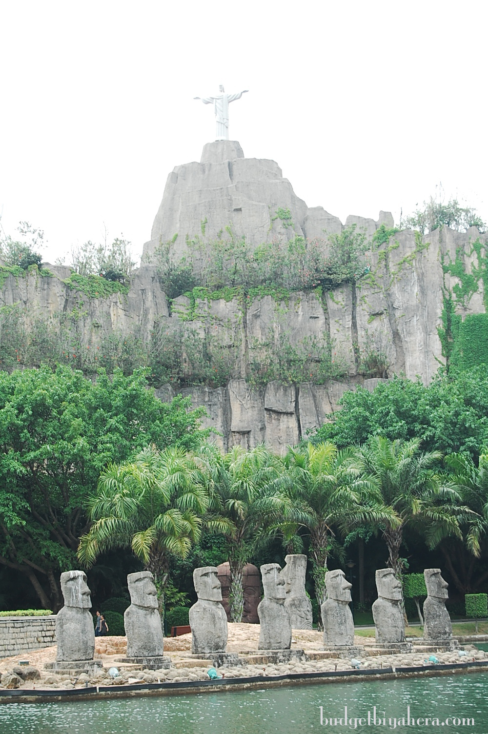 Mount Corcovado, Brazil and the Statues of Easter Island, Chile