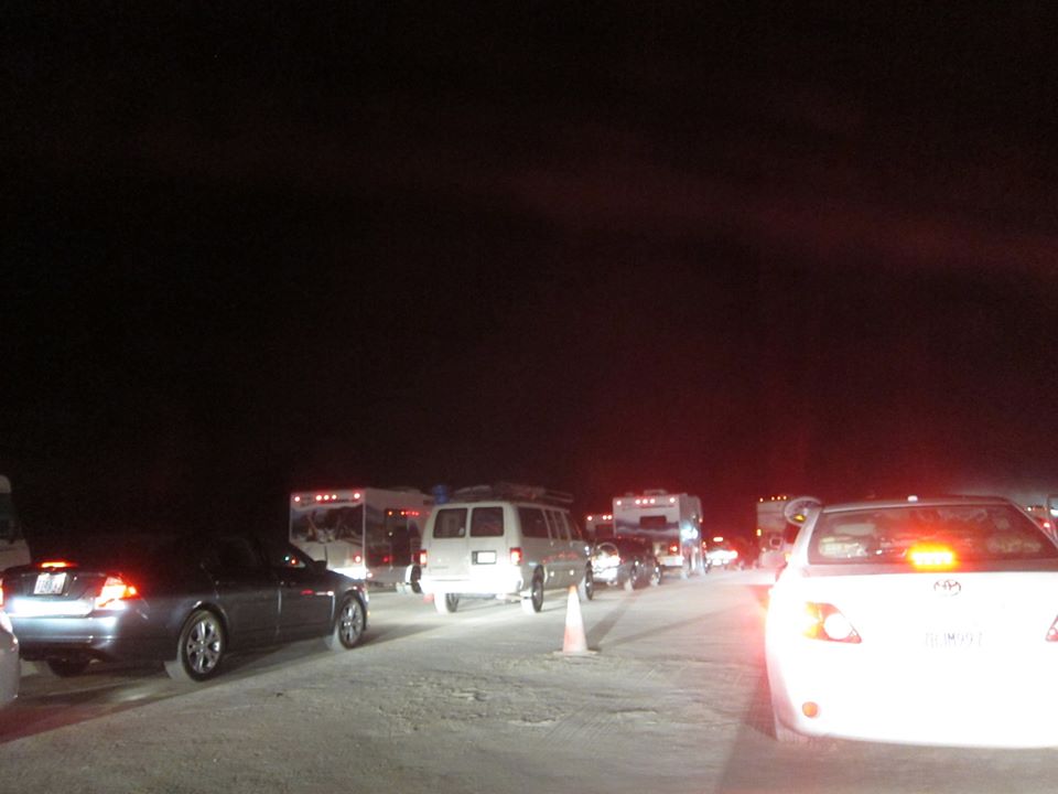 The line to get in